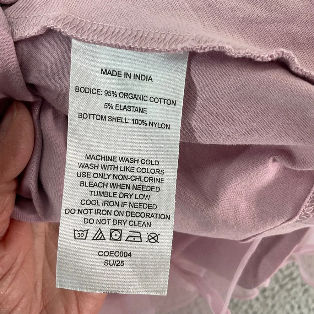 Quince Tutu Dress Kids 2T Mauve Pink Good Organic Cotton Tulle Ballet Fairycore